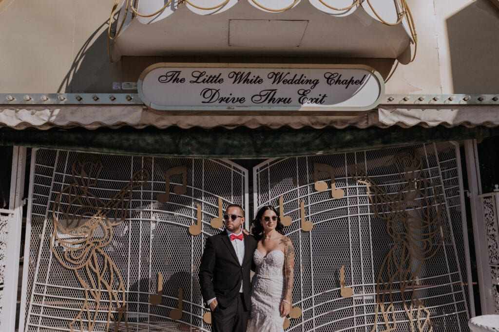 The historic Little White Wedding Chapel in Wood River